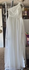 Women's white long dress S 36 SHEIN