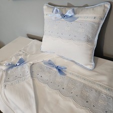 Hospital Set-Crib Bedding Set  Cushion Sheet Sleepsuit Handmade Teddy Bear style