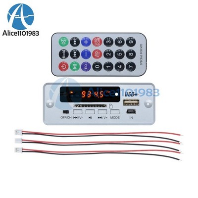 Digital 5V LCD MP3   Decoder Board USB TF SD Audio Module FM Radio Kit #cv