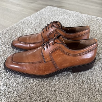 Magnanni Romelo Diversa Apron Toe Derby Cognac Brown Size 11 M MSRP $350