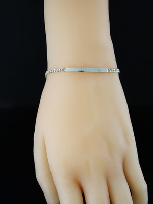 Vintage Tiffany & Co Sterling Silver Cuban Curb Link ID Bracelet