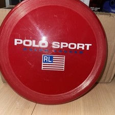Polo Sport Ralph Lauren Red Beach Frisbee Vintage America Flag