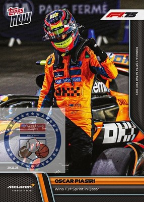 *READY TO SHIP* Oscar Piastri - 2025 Formula 1  Topps NOW  - Card 82