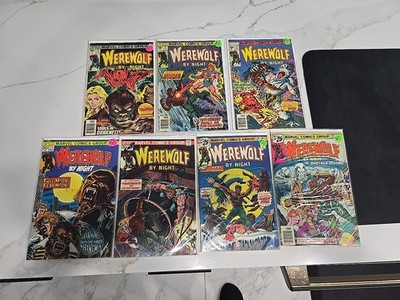 7-Werewolf By Night Comic Lot #'s 11-18-38-39-40-41-43