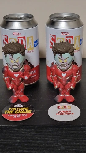 Funko Vinyl Soda Marvel What If Walmart Zombie Iron Man CHASE And Common Set