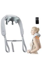 Cordless Neck Massager w/Heat 6D Shiatsu Neck...