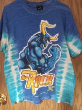 WWF Vintage Rock "Brahma" Tie Dye Shirt Size L