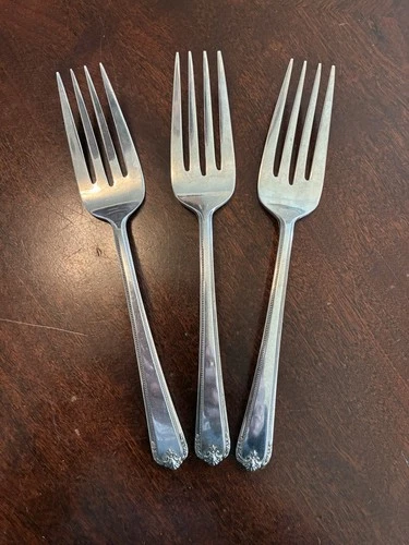 Vintage Lunt Colonial Manor Sterling Silver Salad Forks