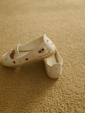 KARL LAGERFELD PARIS Michaela Embellished Slip-On Espadrille Flats Bright White