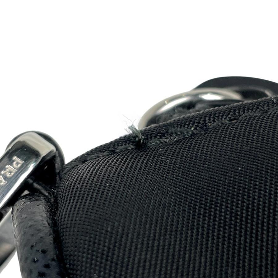 PRADA RE NYLON Plate Shoulder Bag Black Nylon with Pouch #BS757 thumbnail 7