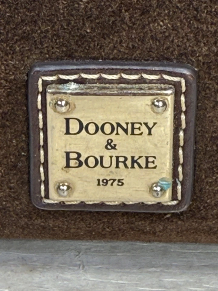 Dooney & Bourke BROWN Suede Cameron Crossbody Handbag Rare - Image 2 of 4