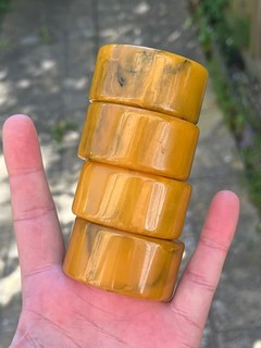 Vintage Phenolic Amber Bakelite Catalin Component Not Handles 110.7 Grams Orange