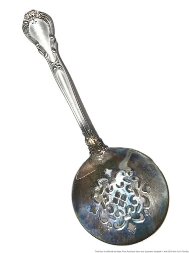 Gorham Sterling Silver Chantilly Tomato Serving Spoon w/ Bag 1895