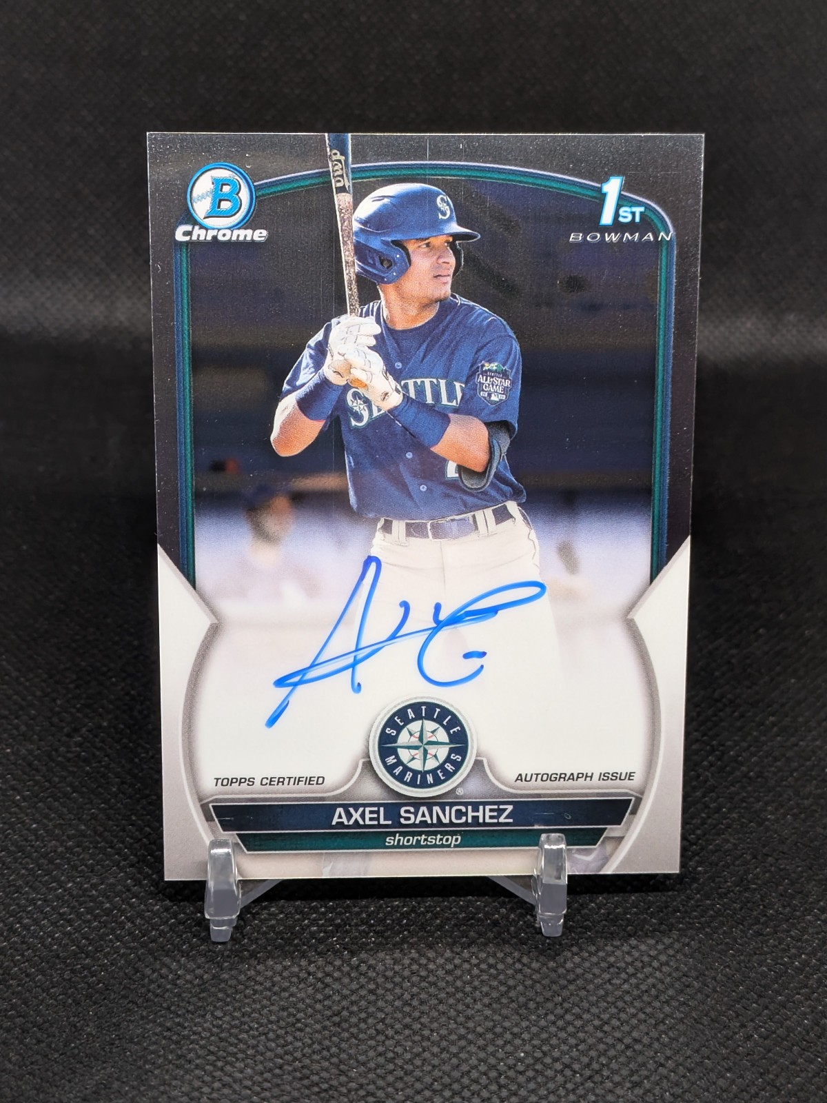 2023 Bowman - Axel Sanchez 1st Bowman Chrome Auto Seattle Mariners #CPA-AS