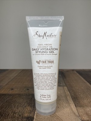 Shea Moisture Daily Hydration Styling Gel Coconut Milk Oil / frizz control 8.oz