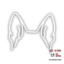 German Shepherd Ears Sticker for Car Truck Window Vinyl Decal Bumper Sticker
