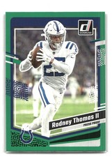 2023 Donruss #130 Rodney Thomas II Press Proof Green