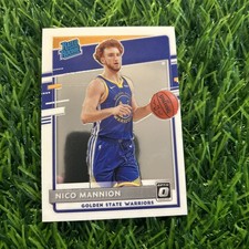 Nico Mannion Basketball Rookie Card #190 Panini Donruss Optic Warriors RC B25. rookie card picture