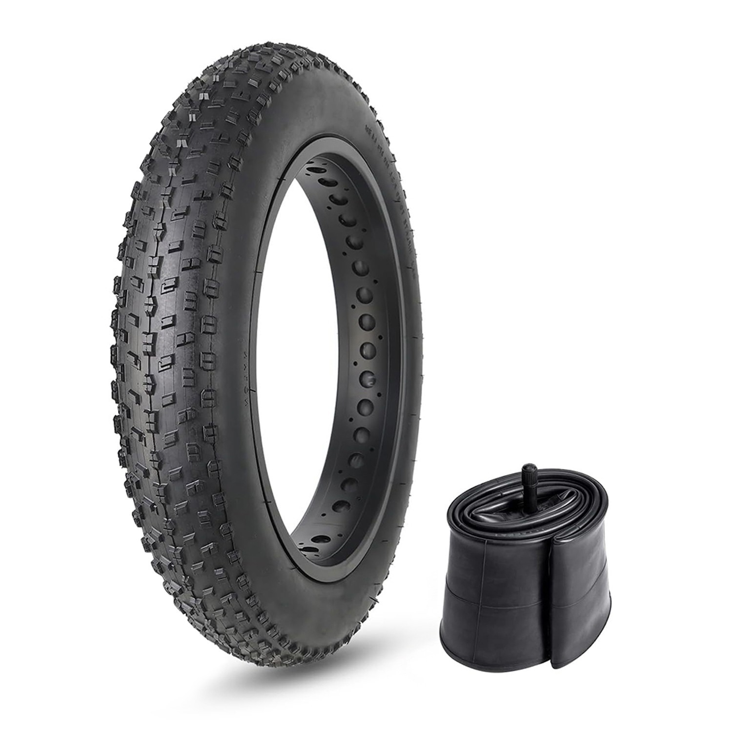 26x4 inch Bike Tire and Tube For 26 inch Fat Tire Bike and Electric Bike Knobby