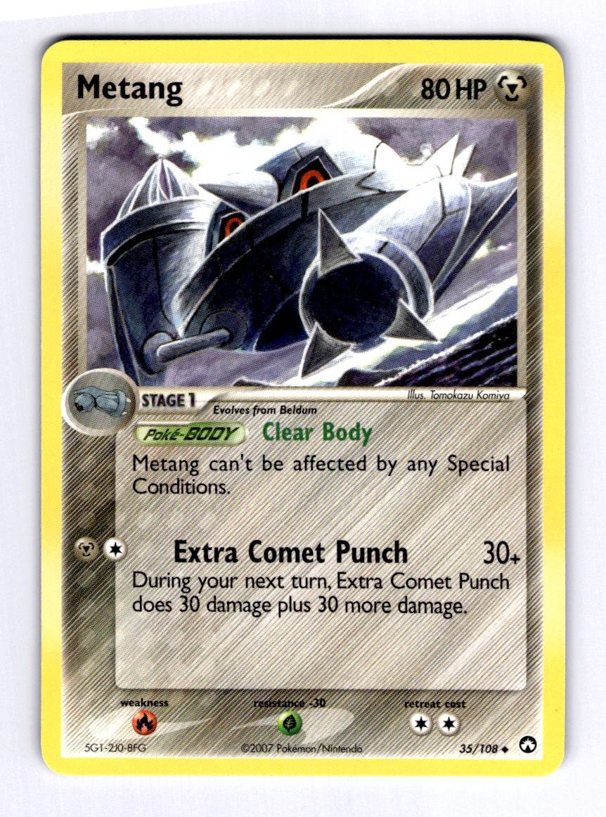 Metang Power Keepers #35 (2007) Uncommon NM Pokemon