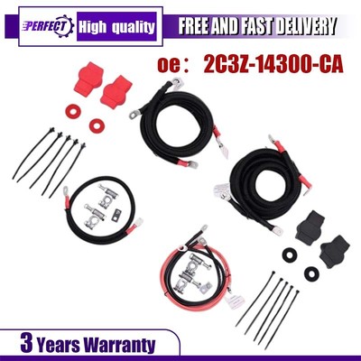 For 1999-2003 Ford 7.3L Powerstroke Diesel Battery Cable Kit Positive Negative