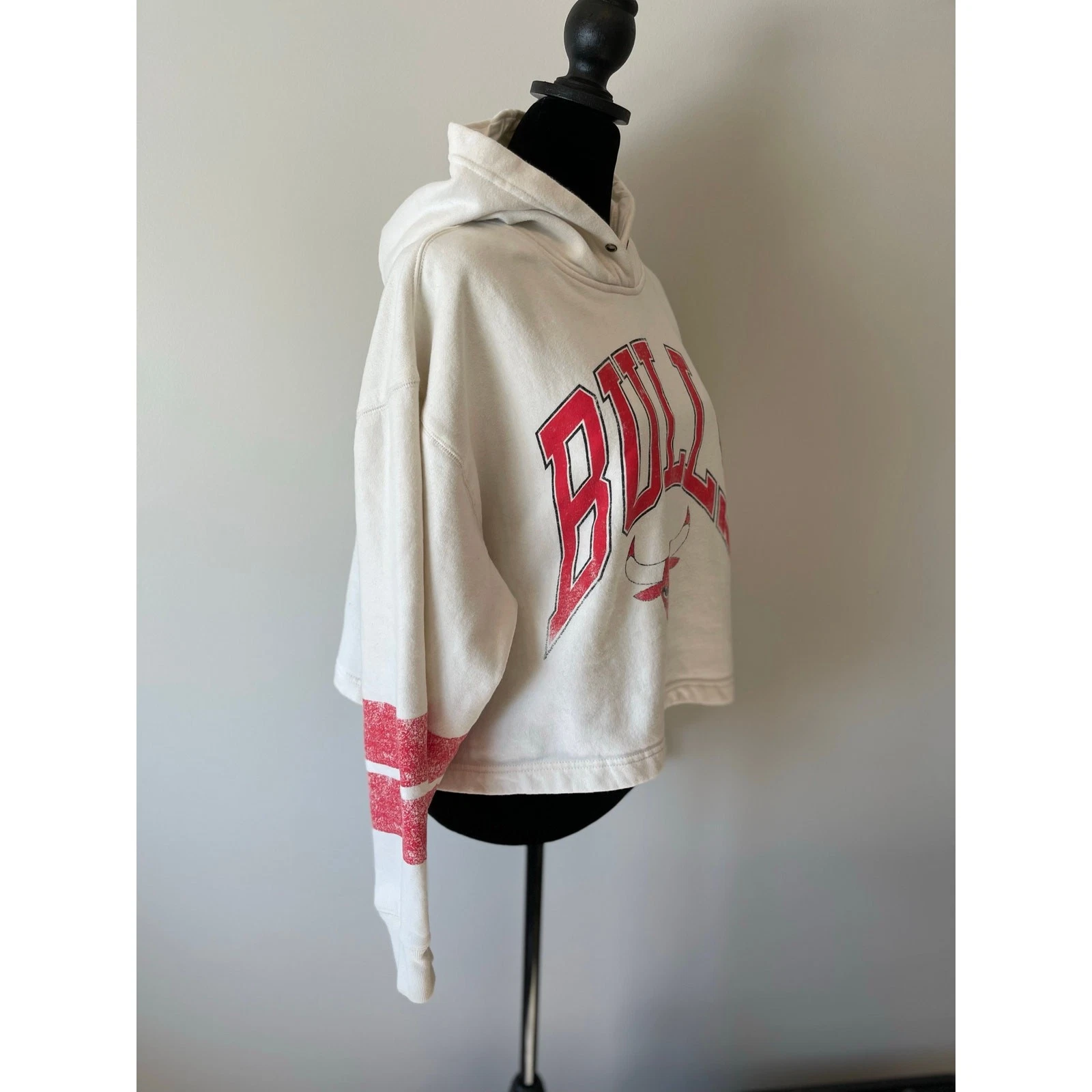 OFF WHITE Felpa Bulls cropped