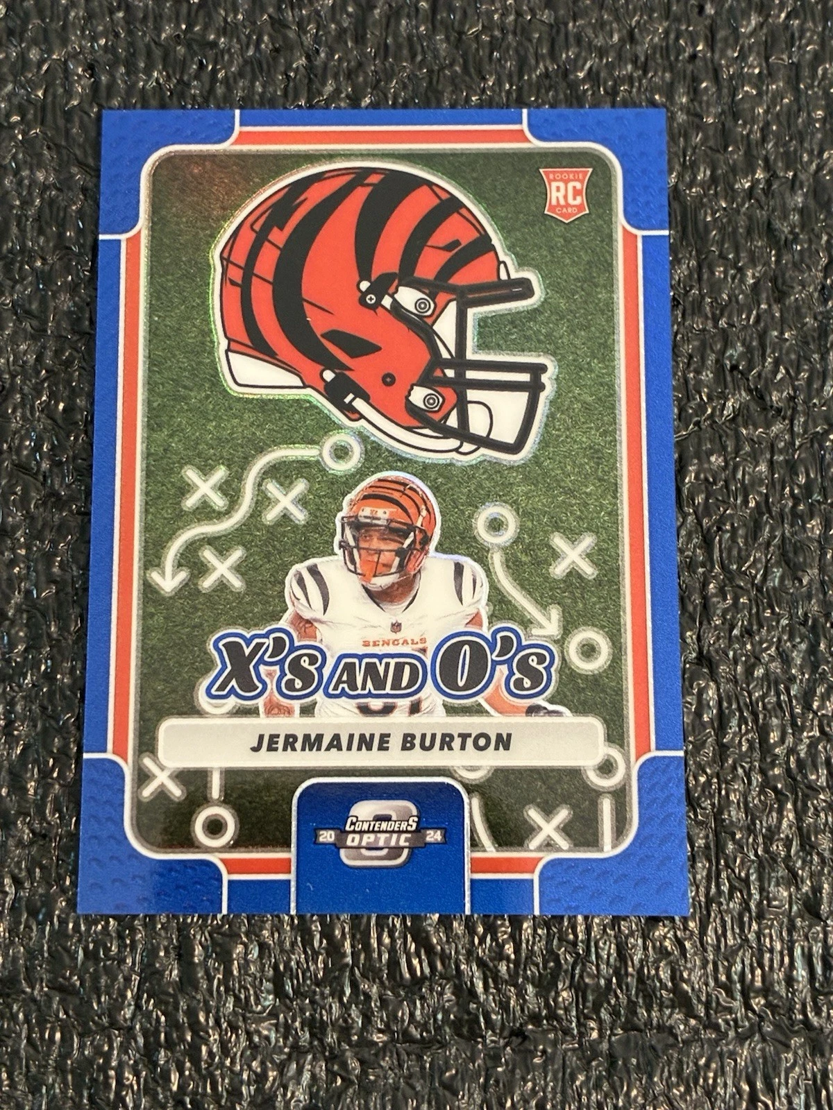 Jermaine Burton Panini Contenders Optic Xs and Os #XOJBN Blue
