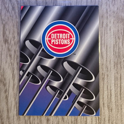 1994-95 NBA Hoops Series II SkyBox Detroit Pistons Logo Sticker #398 (1995)