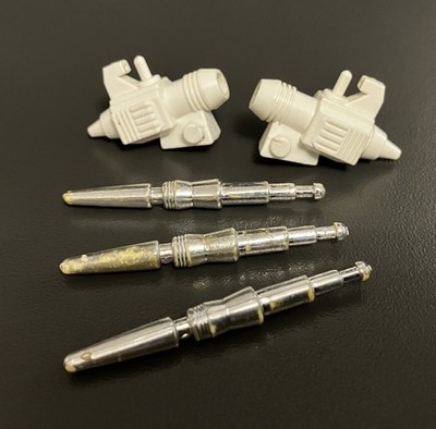  Transformers G1 Autobot Auto Smokescreen Raketenwerfer Paar und 3 Raketen