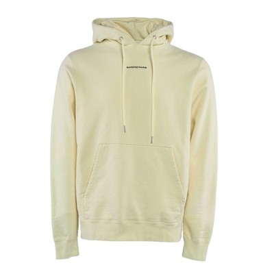 Sandro Paris Herren gelb Logo bestickt Baumwolle Hoodie Gr. L SHPSW00154