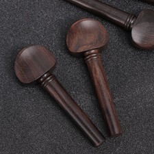 4 PCS Violin Fiddle Tuning Peg Ebony Accessories Pegs for Professionals Geared