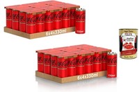 Coca-Cola Zero Zucker Zero Koffein 48X330Ml Dosen Softdrink +Polpa