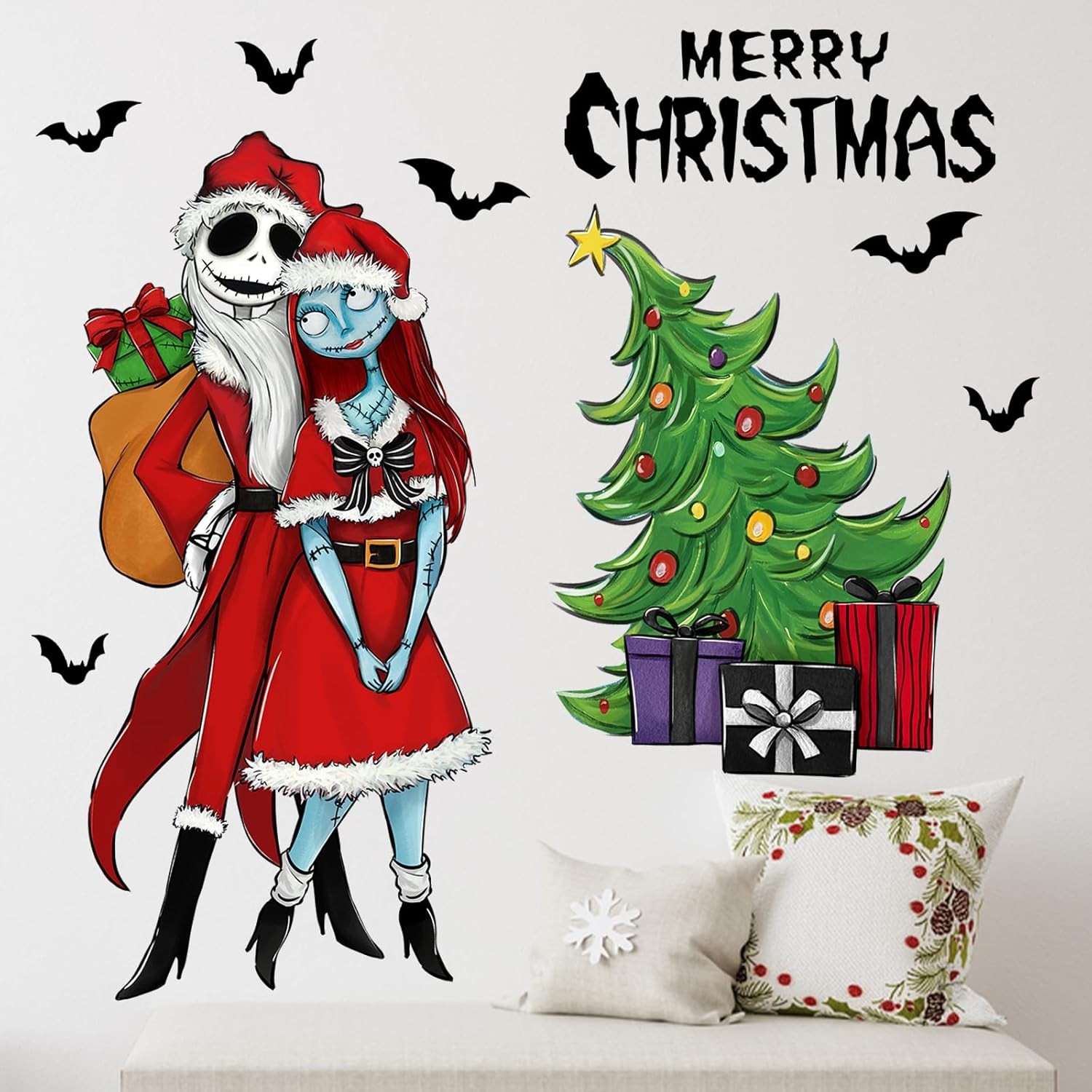 Mfault Merry Christmas Nigh.tmare BEF.ore Wall Decals 