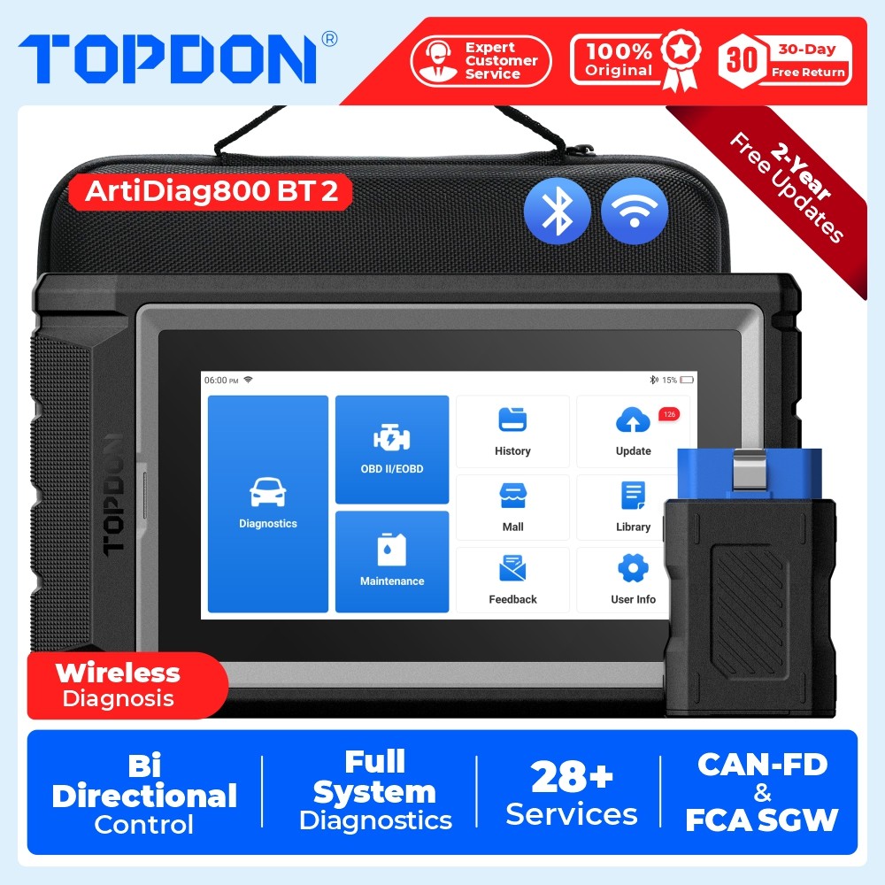 TOPDON ArtiDiag800 故障診断機　ジャンク品 Bi-Directional TOPDON ArtiDiag 800 BT 2 Car Diagnostic OBD2