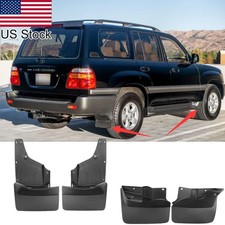 4pcs Front Rear Mud Flaps Splash Guards For Toyota Land Cruiser Base 1998-2007 4pcs Front Rear Mud Flaps Splash Guards For Toyota Land Cruiser Base 1998-2007
