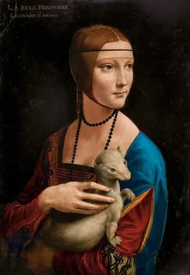 Puzzle (1000 T.) Die Dame mit dem Hermelin, da Vinci (Castorland) NEU/OVP
