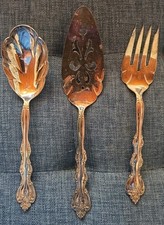 Vintage International Silverplate Serving Utensils Set Of 3 Interlude Pattern