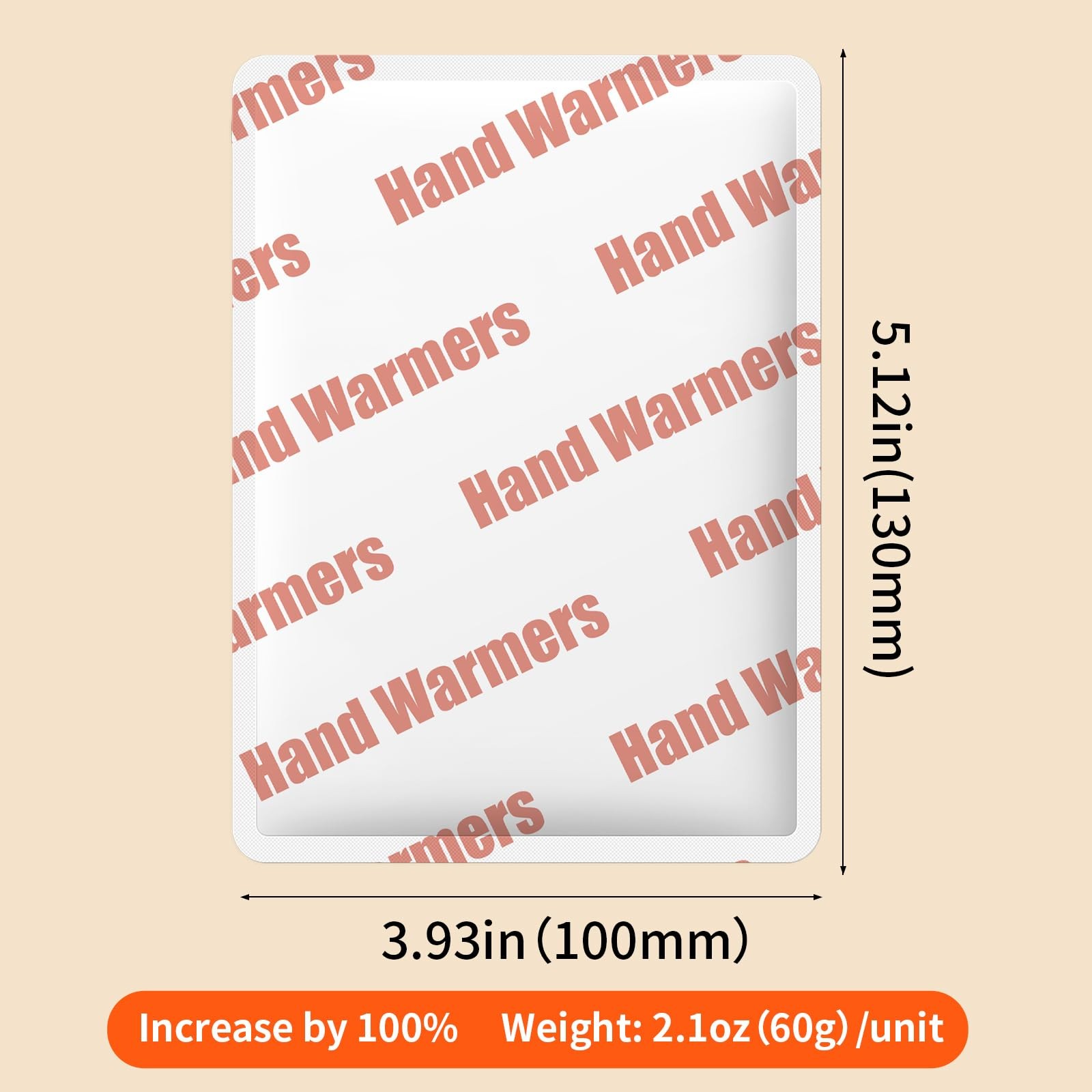 100 Pack Disposable Hand Warmers - Up to 20 Hours of Heat - Super Long Lastin...