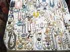 HUGE 245 PC LOT VINTAGE COSTUME JEWELRY-NECKLACES, EARRINGS, PINS, BRACELETS++++