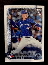 2025 Topps #US89  Braydon Fisher RC White Canvas #43/50 Blue Jays Color Match