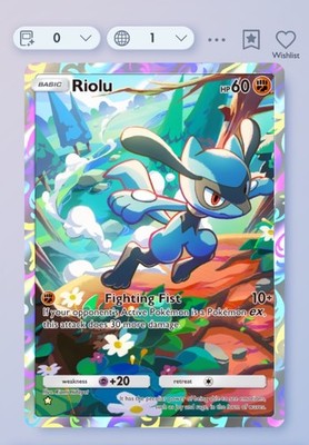 Pokemon TCG Pocket - Riolu - 1  Karte - Englisch - Schnelle Lieferung