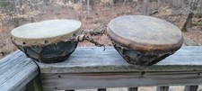 Tandem Arican Tribal Copper Kettle Rawhide Lacing Hide Covering Drums