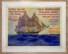 1926 Old Ironsides Patriotic Rally Madison Square Garden Poster NYC Sousa RARE