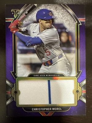 2024 Topps Triple Threads Christopher Morel PATCH GAME USED /36
