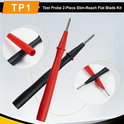 ZIBOO TP1 Slim-Reach Flat Blade Prüfspitzen mit Edelstahlspitze - Bild 1 von 4