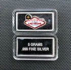 Las Vegas 5 Gram Silver Bar - 999 Silver Bullion Bar In Capsule