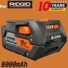 1Pack for Ridgid R840087 8.0Ah Lithium Battery Rigid 18Volt R840085 Power Tools