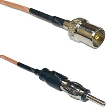 RG316 DVB TV Pal Male to AM/FM MALE RF Cable Rapid-SHIP LOT