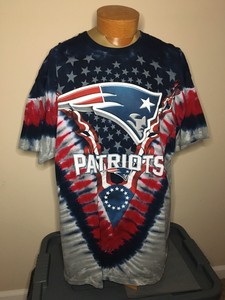 Vtg Majestic New England Patriots Graphic 2 Sided Tie Dye T Shirt Men S Size Xxl Ebay