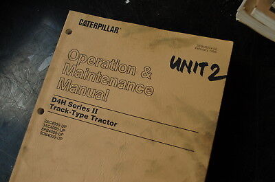 CAT Caterpillar D4H Tractor Dozer Crawler Operation Maintenance Manual